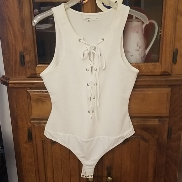 Tularosa Tops - Tularosa white bodysuit